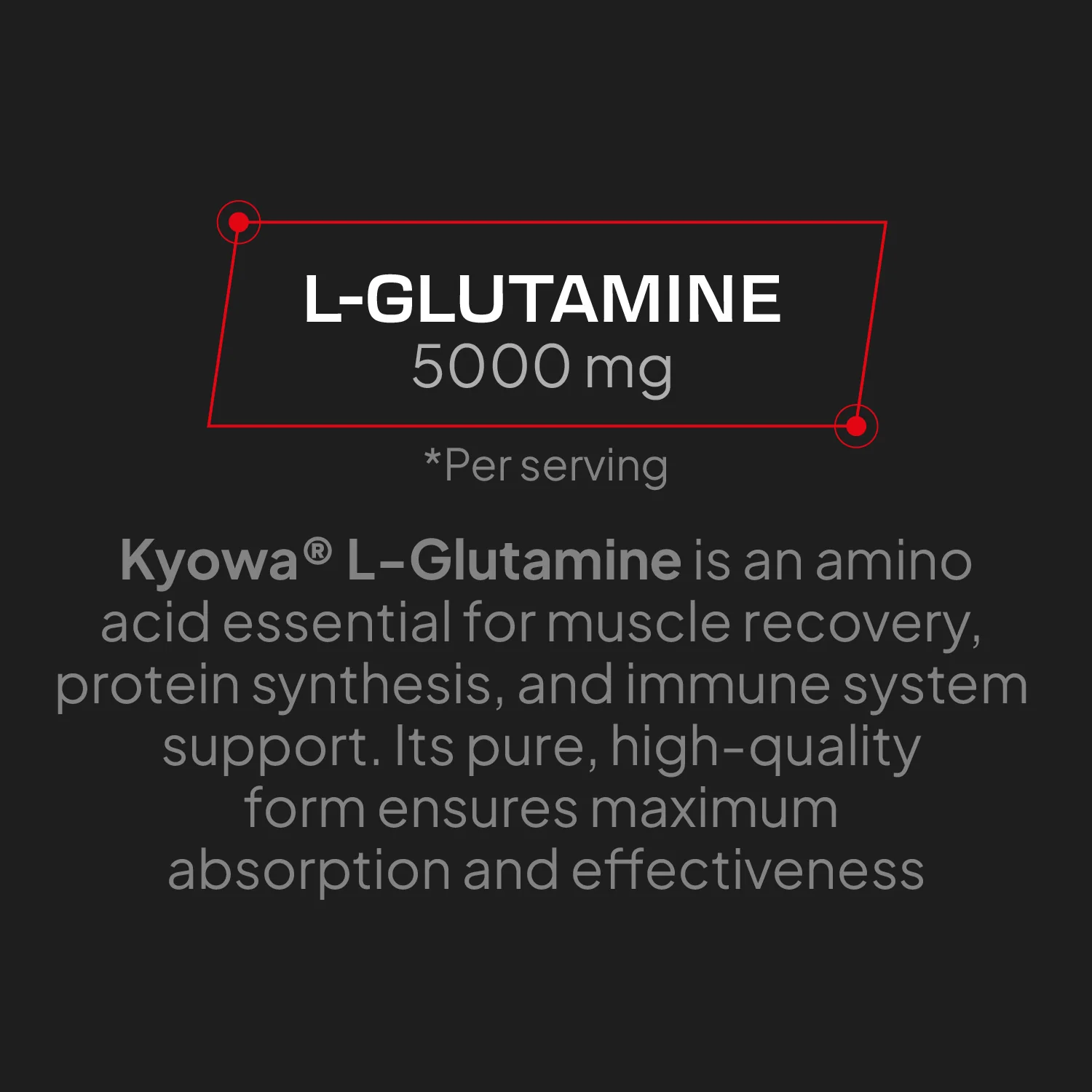 L-Glutamina Kyowa® - 300 g - Unflavored - Image 3