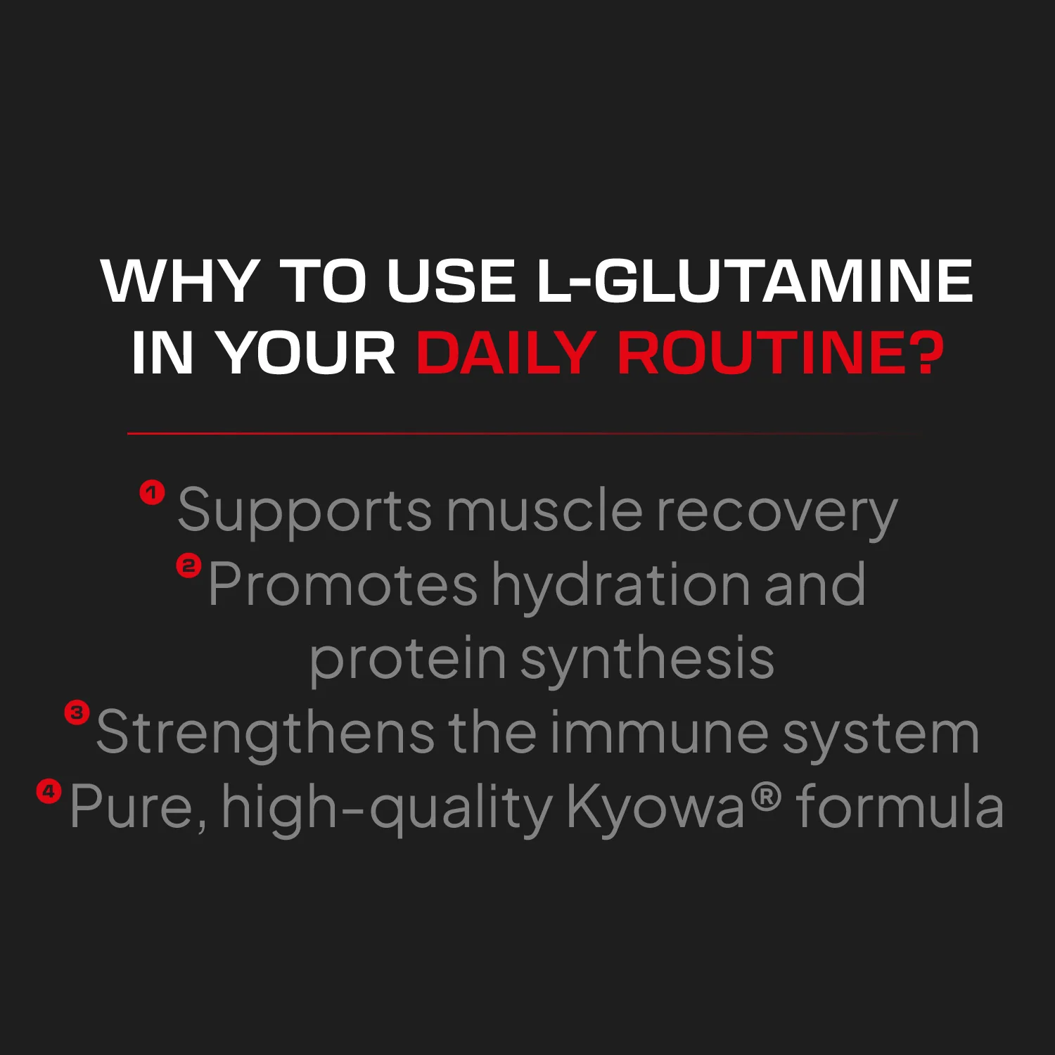 L-Glutamina Kyowa® - 300 g - Unflavored - Image 5