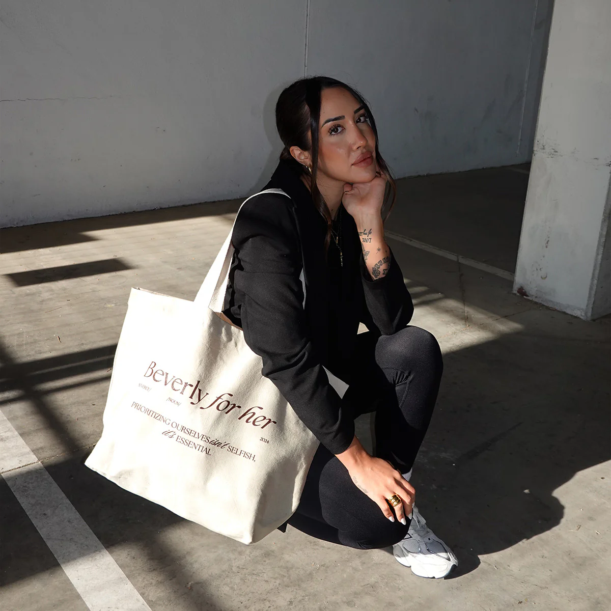 Tote Bag Beverly For Her - Beige - Image 3