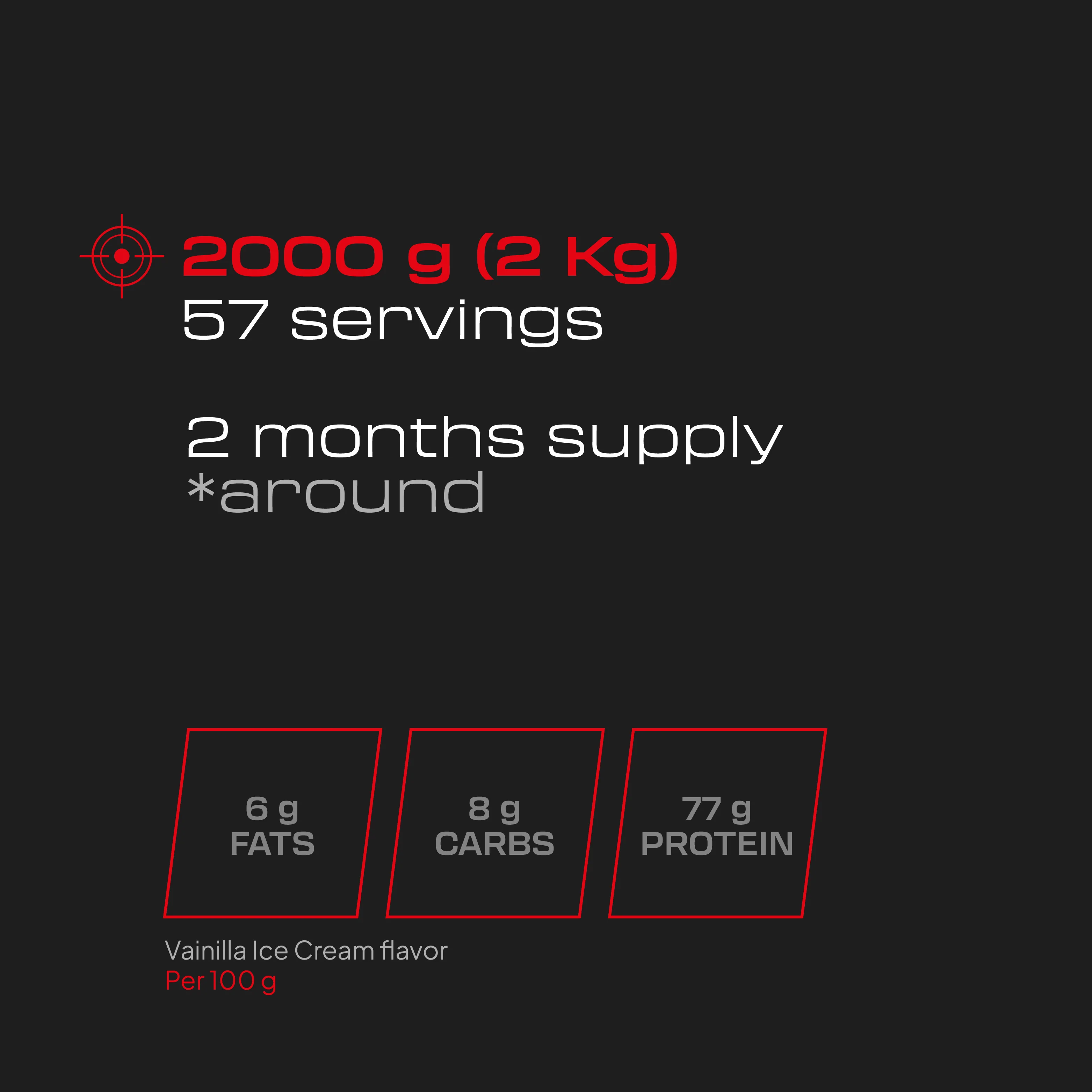 Whey Pro Concentrate - 2 Kg - Vainilla Ice Cream - Image 8